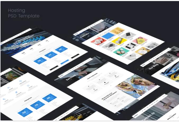 Hosting & Technology PSD Template