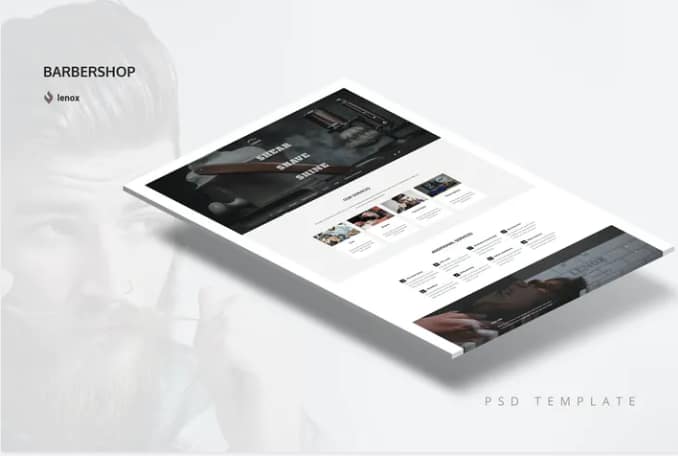 Barbershop PSD Template