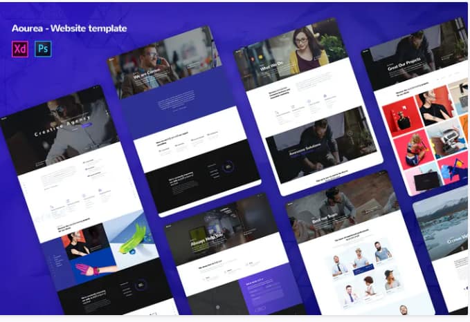 Ourea - Creative agency Website PSD Templates