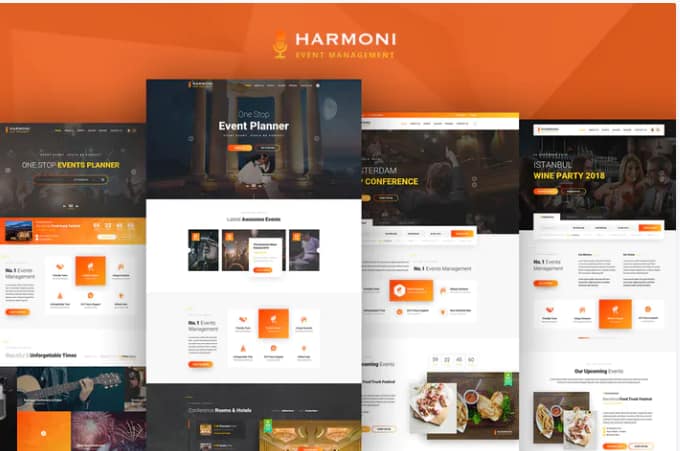 Harmoni - Event Management PSD Template