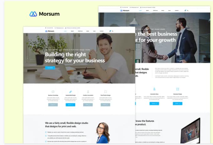 Morsum - Agency PSD Template