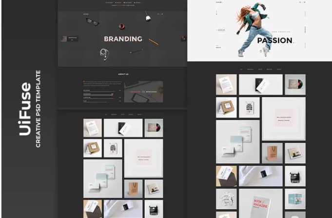 UiFuse - Creative PSD Template
