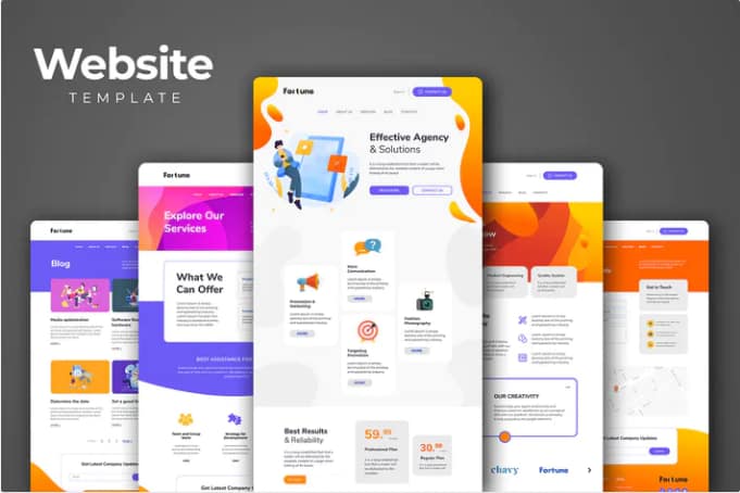Corporate Agency Website Templates