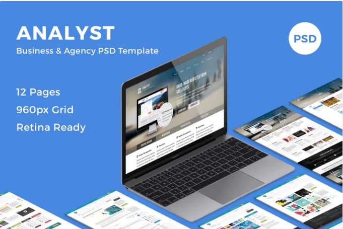 Analyst - Business & Agency PSD Template