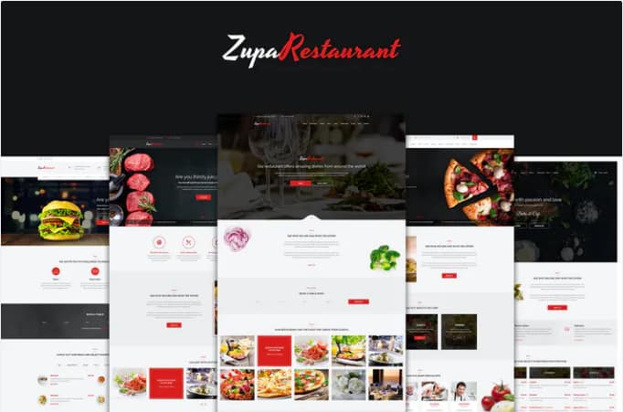 ZupaRestaurant - Restaurant PSD Template
