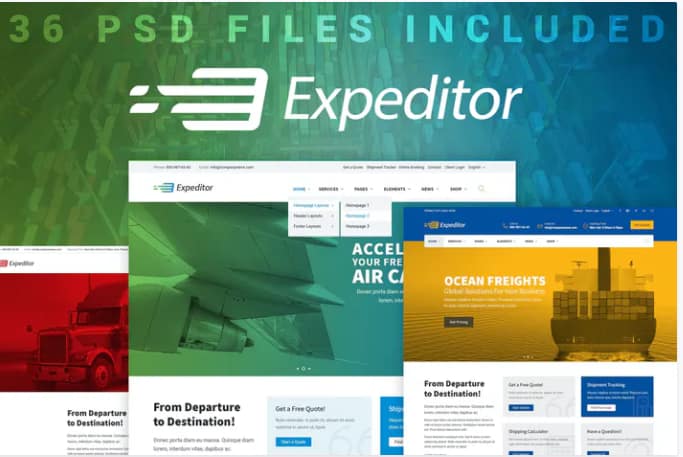 Expeditor - PSD Template
