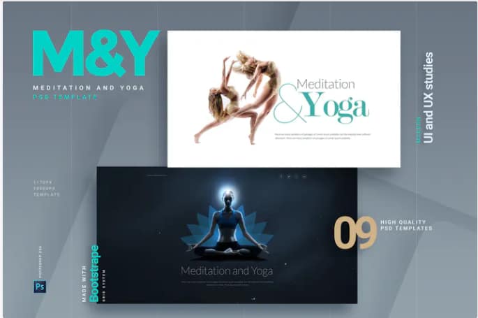 Meditation and Yoga - Multipurpose PSD Template