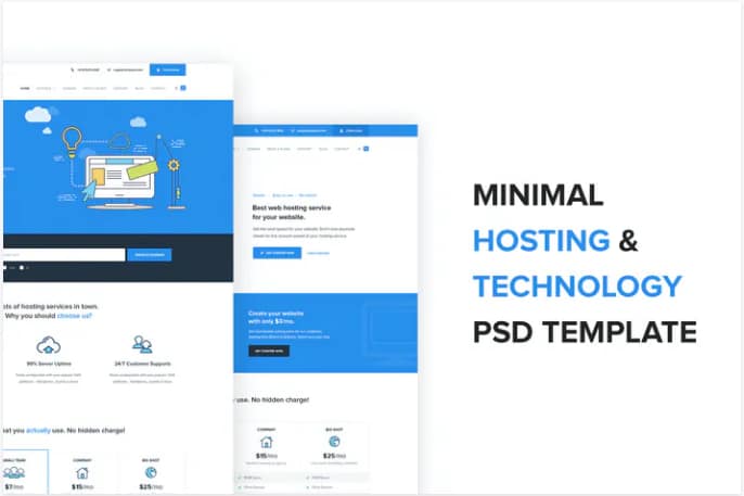 Spark - Hosting and Technology PSD Template
