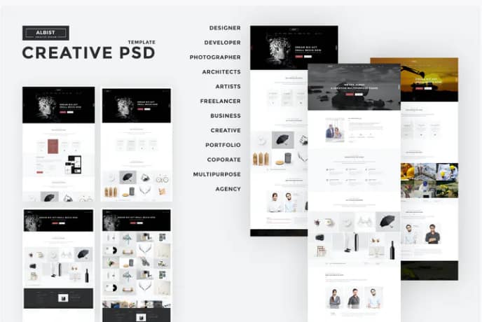ALBIST - Creative PSD Template