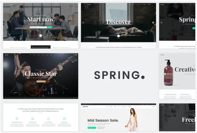 Spring - Multipurpose Website PSD