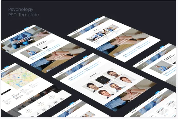Psychology & psychiatrist PSD Template