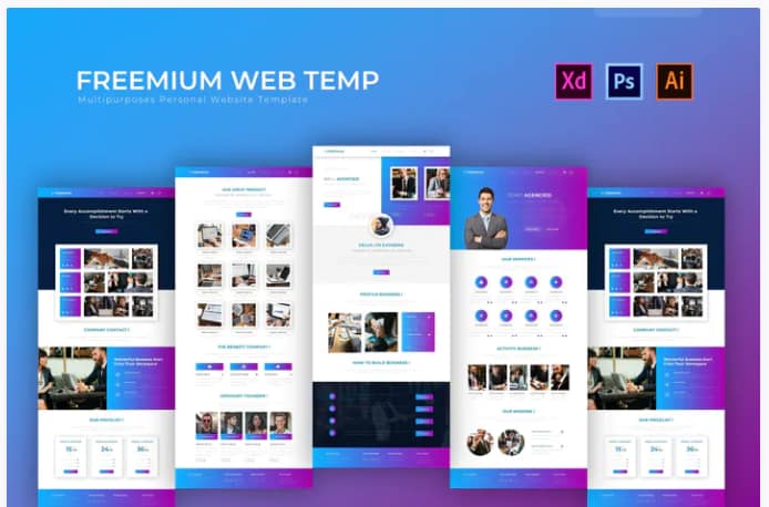 Freemium - PSD Web Template