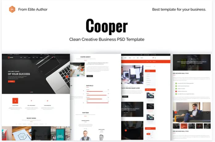 Cooper - Corporate Business PSD Template