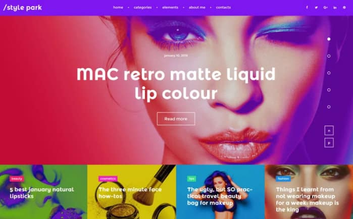 StylePark - Fashion Blog WordPress