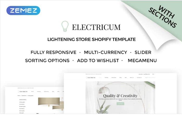 Electricum - Lightening Store Shopify Theme