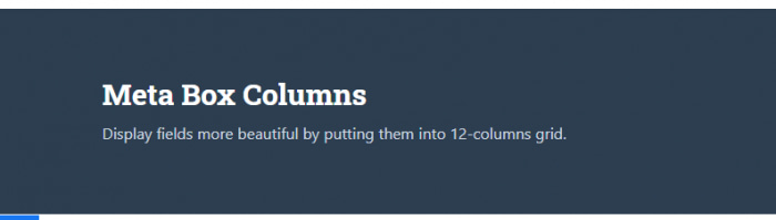 Meta Box Columns