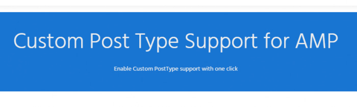 Custom Post Type Support for AMP