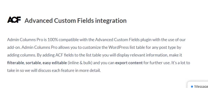 Admin Columns Pro Advanced