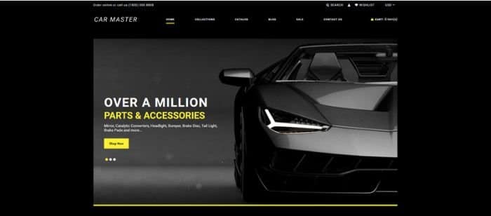 Car Master - Auto Parts Multipage Creative Shopify Theme
