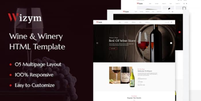 Wizym Wine Winery Html Template