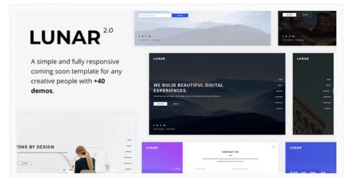 Lunar - Responsive Coming Soon