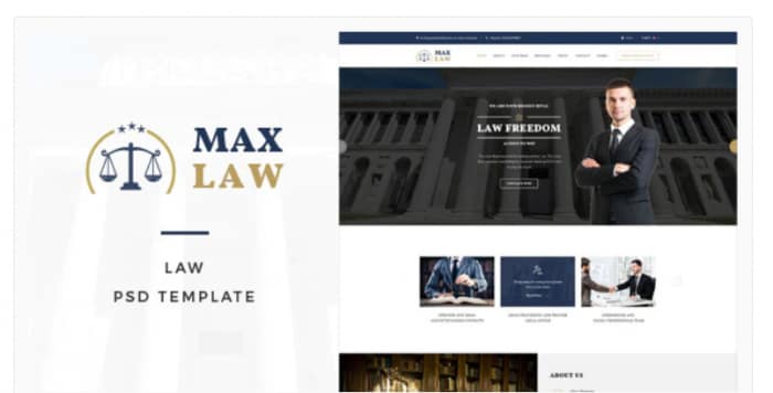 Max Law - Lawyer & Attorney HTML Template
