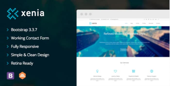 Xenia - Refined HTML 5 / CSS 3 Corporate Template