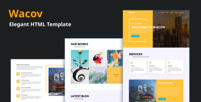Wacov - Elegant HTML Template