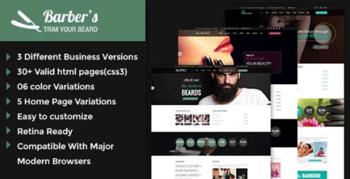 Barber - Html Template for