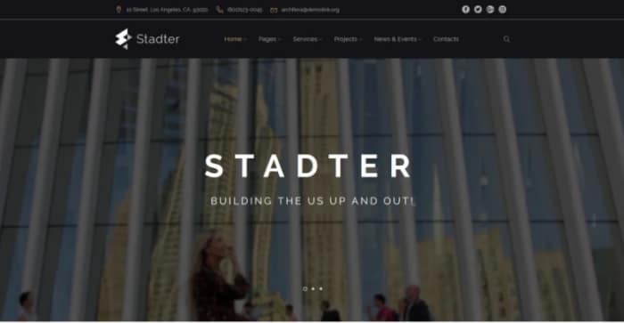 Stadter - Construction Company WordPress