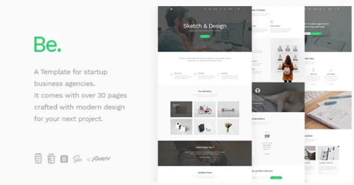 Be - Startup Business HTML