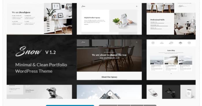 Snow - Minimal & Clean WordPress Portfolio Theme