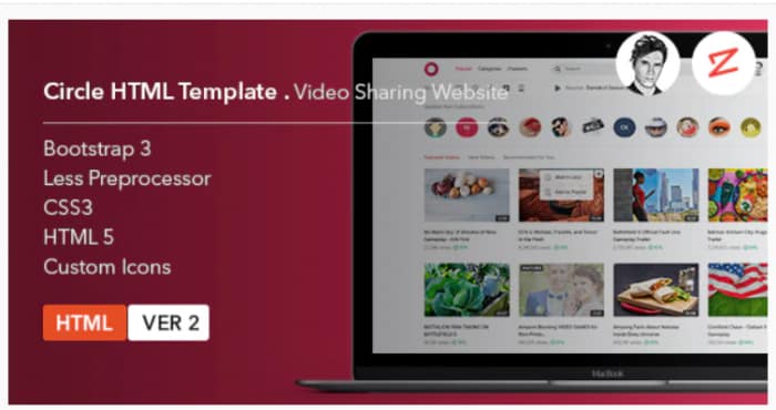 Circle Video Sharing Website