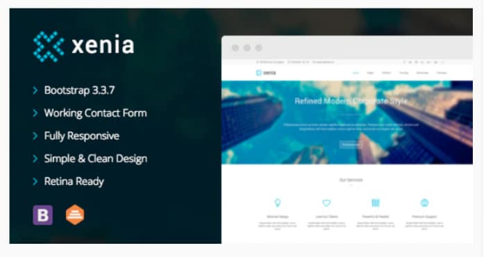 Xenia - Refined HTML 5 / CSS 3 Corporate Template