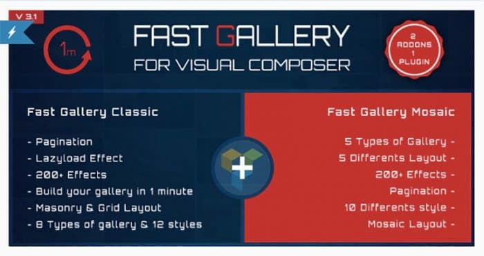 Fast Gallery for Visual Composer Wordpress Plugin