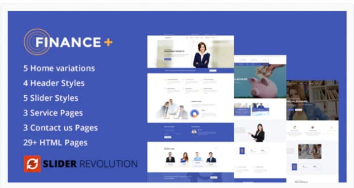 Finance + Business and Finance Corporate HTML5 Template