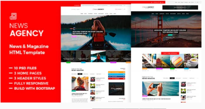 News Agency - Magazine HTML