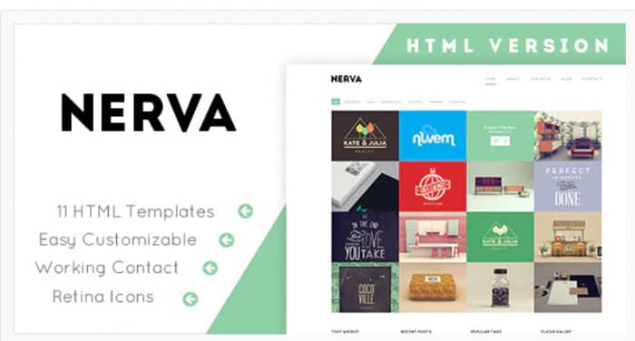 Nerva - Minimal Design HTML Template