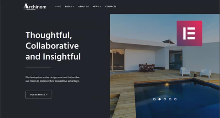 Archinom - Architect Elementor WordPress