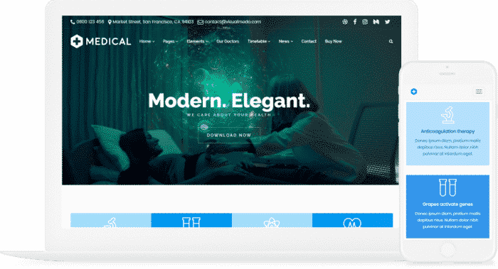 VisualModo Medical WordPress Theme