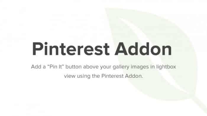 Envira Gallery Pinterest Addon