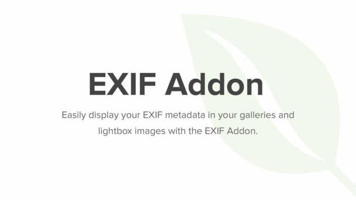 Envira Gallery EXIF Addon