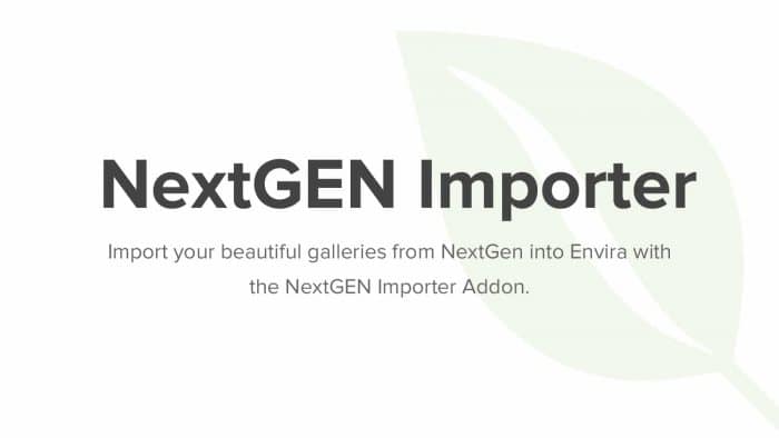 Envira Gallery NextGEN Importer Addon