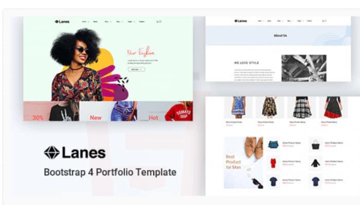 Lanes - Fashion Store HTML