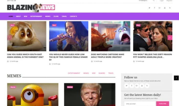 BlazingNews - News Magazine Responsive