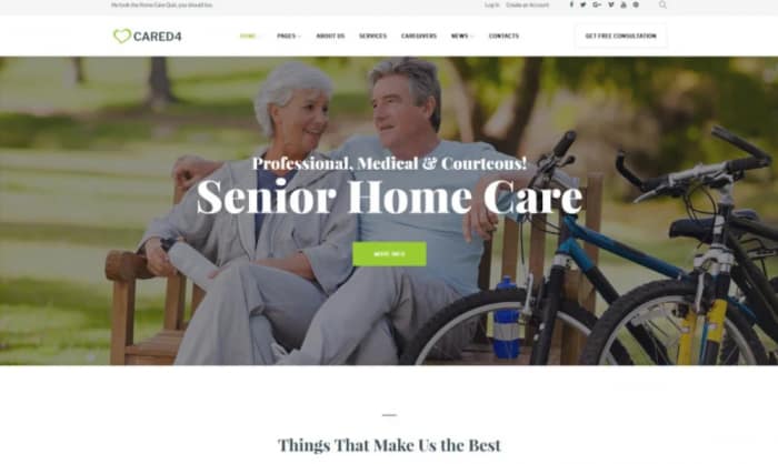 Cared4 - Senior Care WordPress