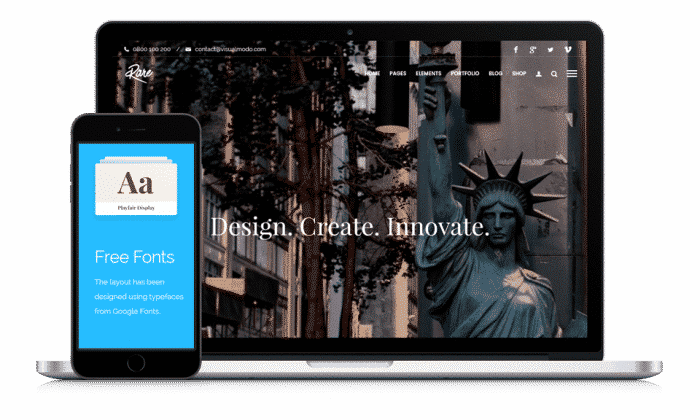 VisualModo Rare WordPress Theme