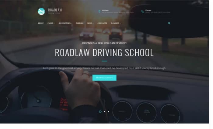 RoadLaw - Driving School Responsive