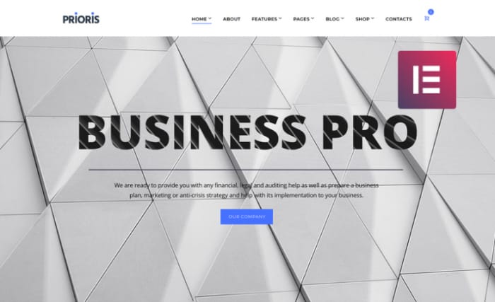 Prioris - Consulting Agency Elementor