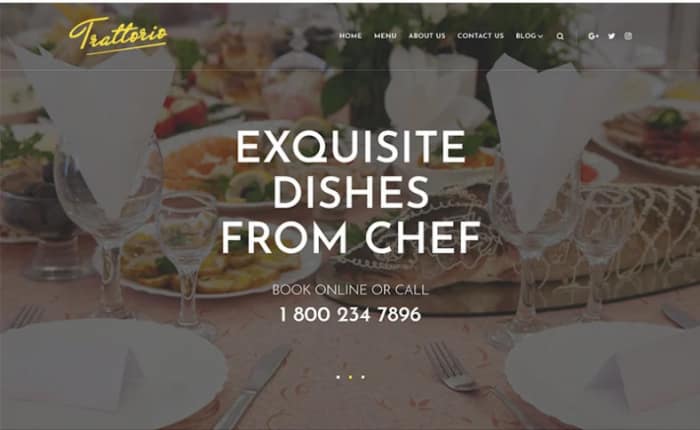 Trattorio - Restaurant Elementor WordPress